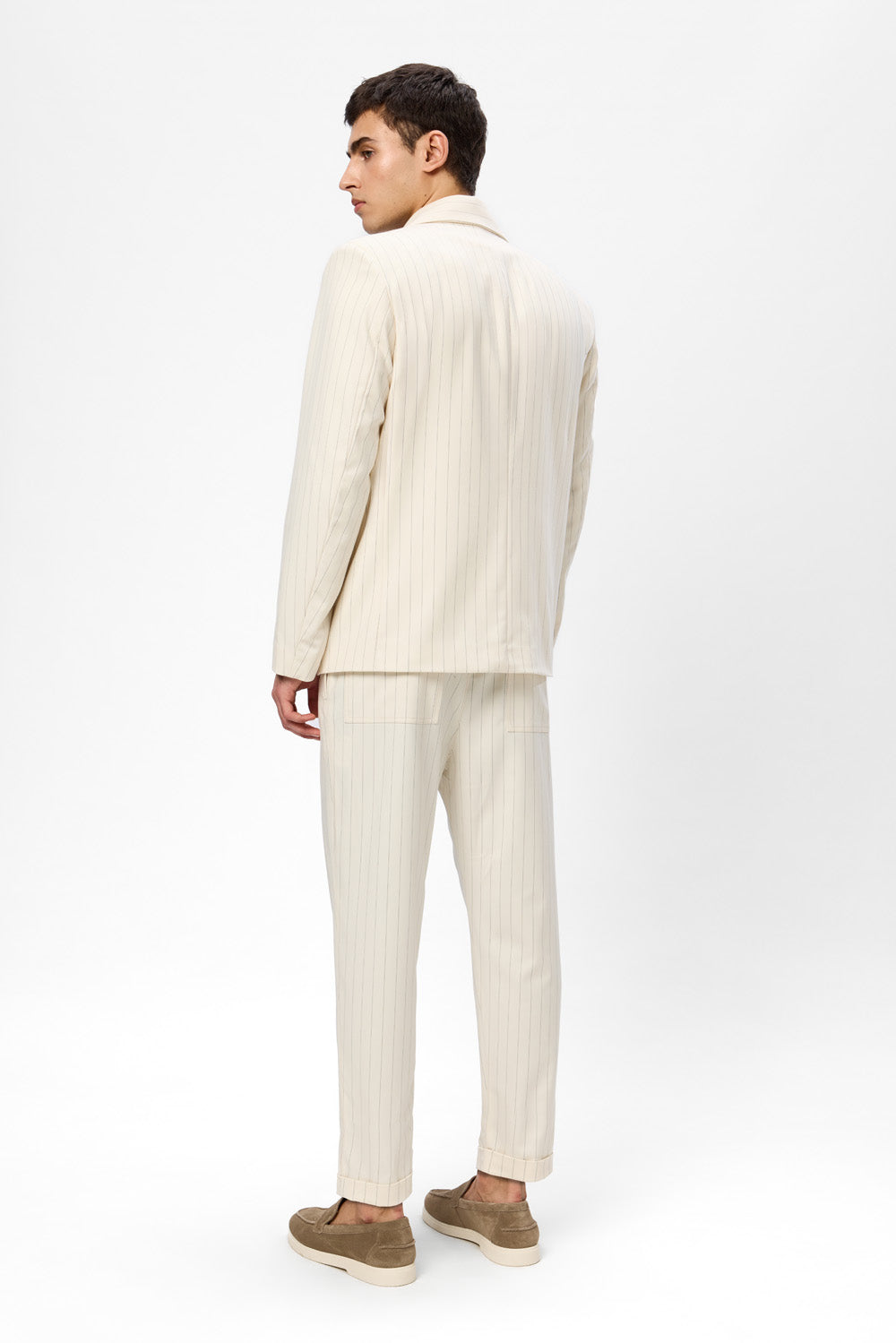 Thom Vanilla Striped Cloth Pants V2
