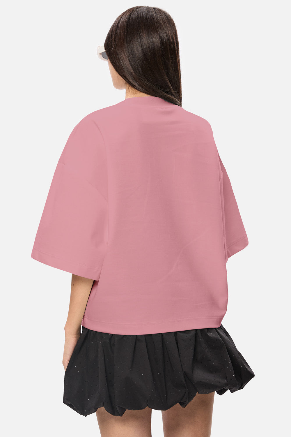 Tricou Luna cu fundite aplicate| Femei | Roz | Stil Modern & Elegant | Confort & Funcționalitate | Atelier Hamza