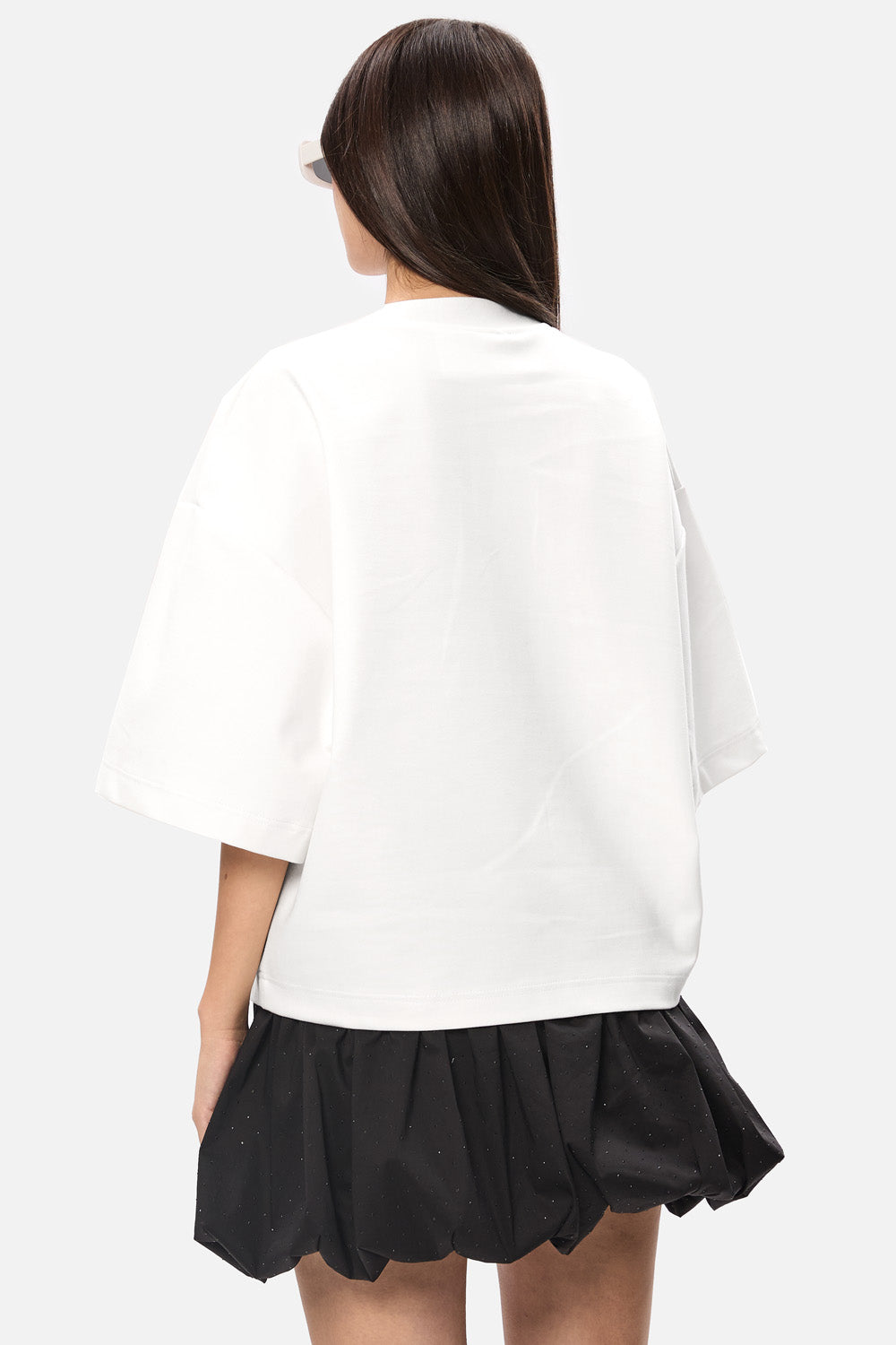 Tricou de femei cu imprimeu La Perle | Confort & Eleganță | Off White | Atelier Hamza