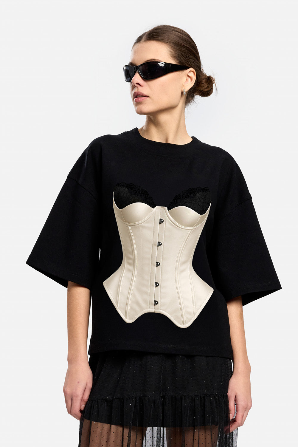 Charmante drukowana koszulka w kolorze Off-White W