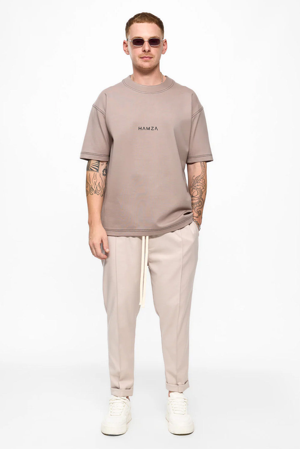 Kira embroidered Beige T-shirt