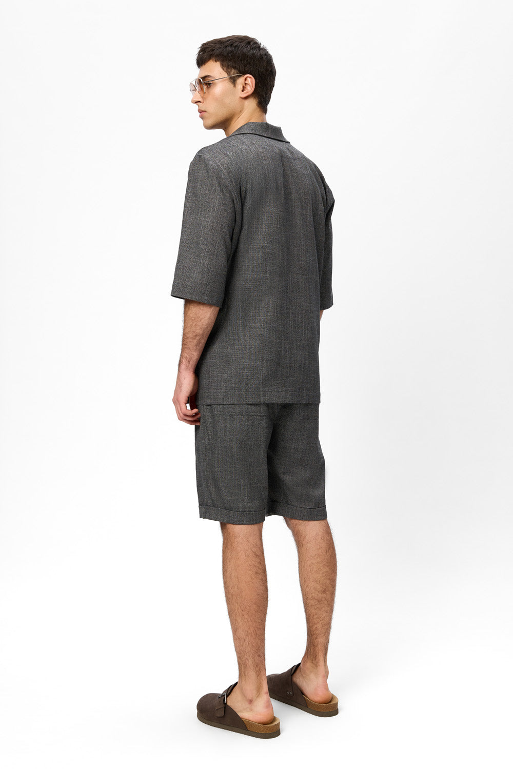 Riviera Black Melange Cloth Jacket