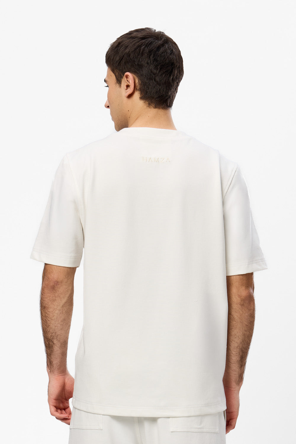Khan V2 off-white seam detail T-shirt