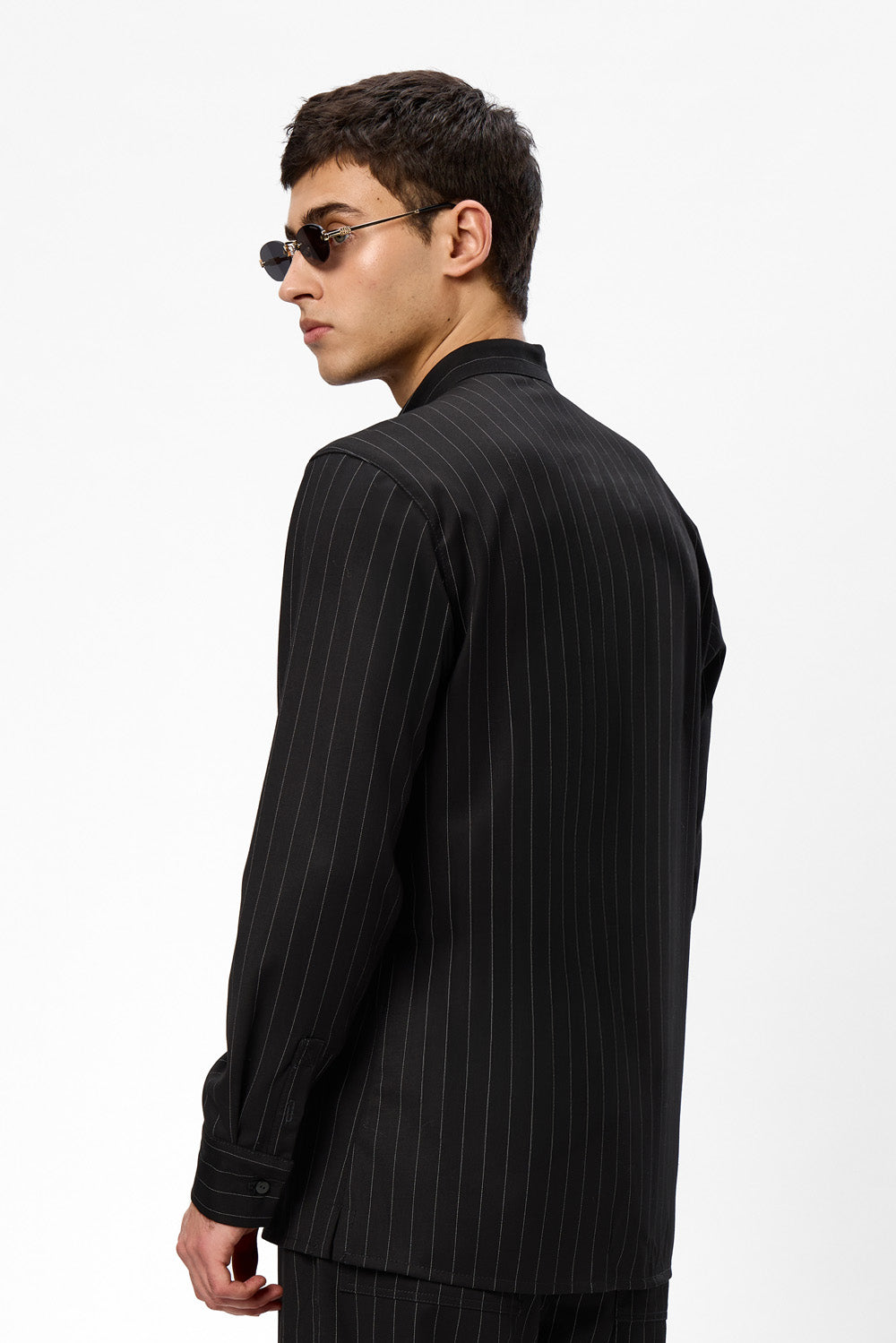 Thom striped vanilla cloth Shirt