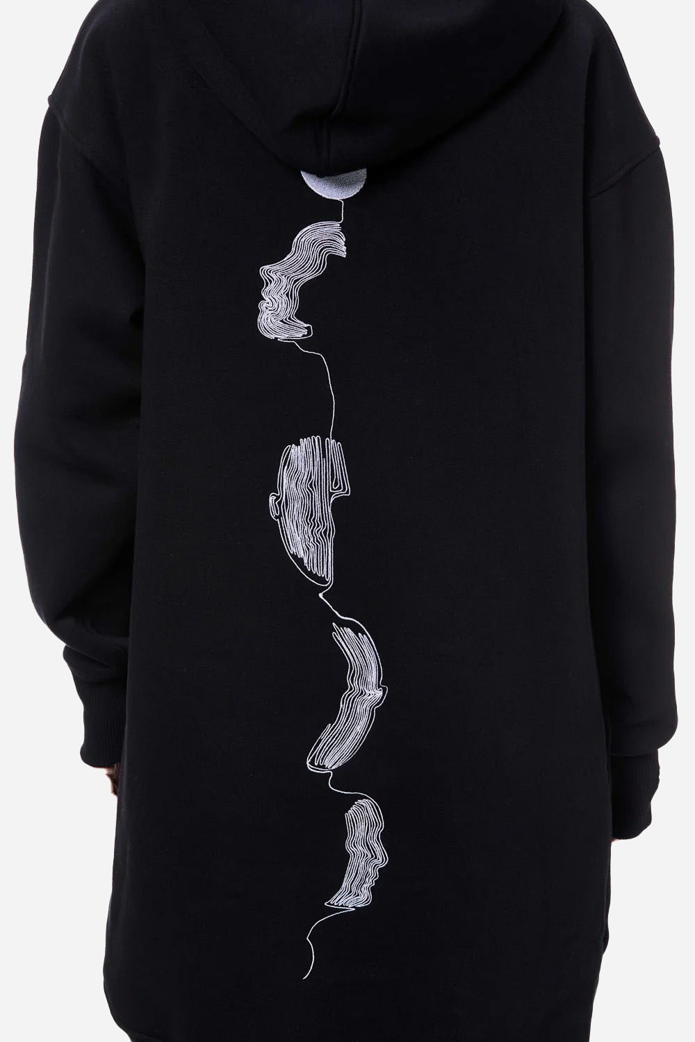 Hanorac cu broderie Japan 2.0 | Femei Dama| Negru | Stil Modern & Elegant | Confort & Funcționalitate | Atelier Hamza