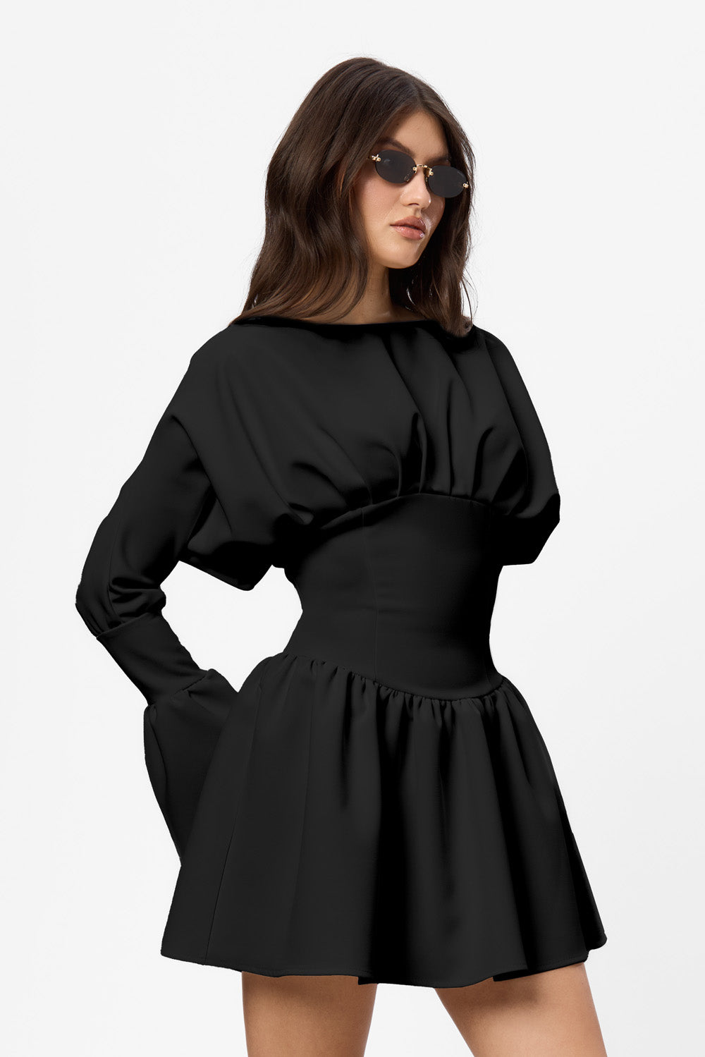 Nyssa Cloth Black Dress