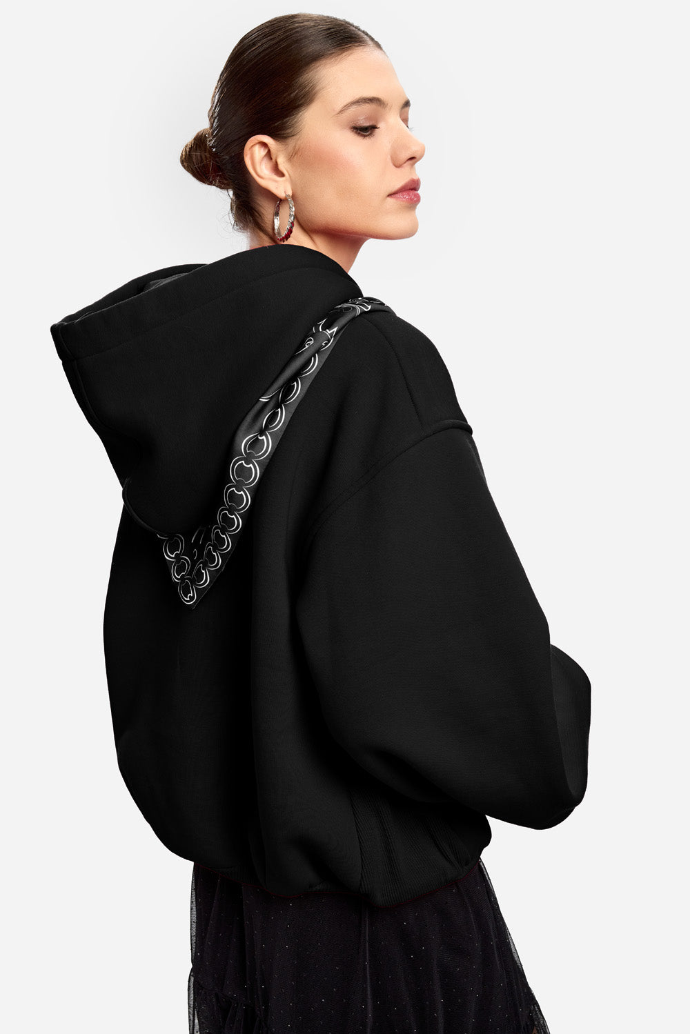 Scarlett Black fleece Hoodie