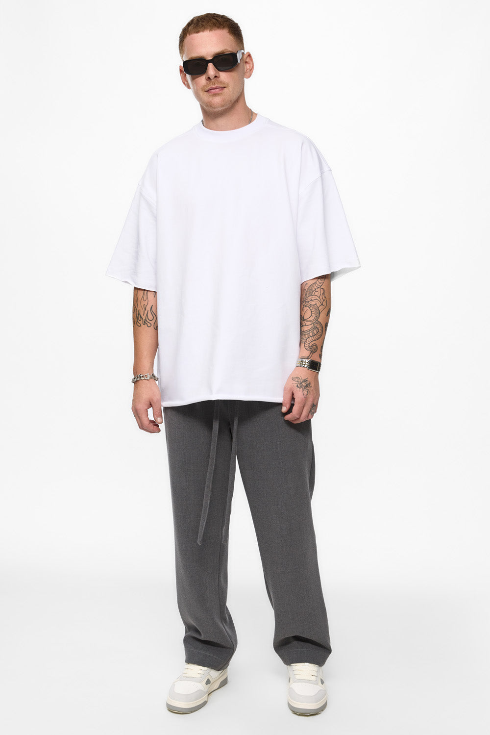 Biały Oversize T-shirt