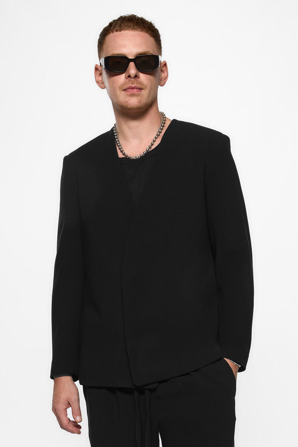 Cardigan 247 V2 | Bărbați | Negru | Stil Modern & Elegant | Confort & Funcționalitate | Atelier Hamza