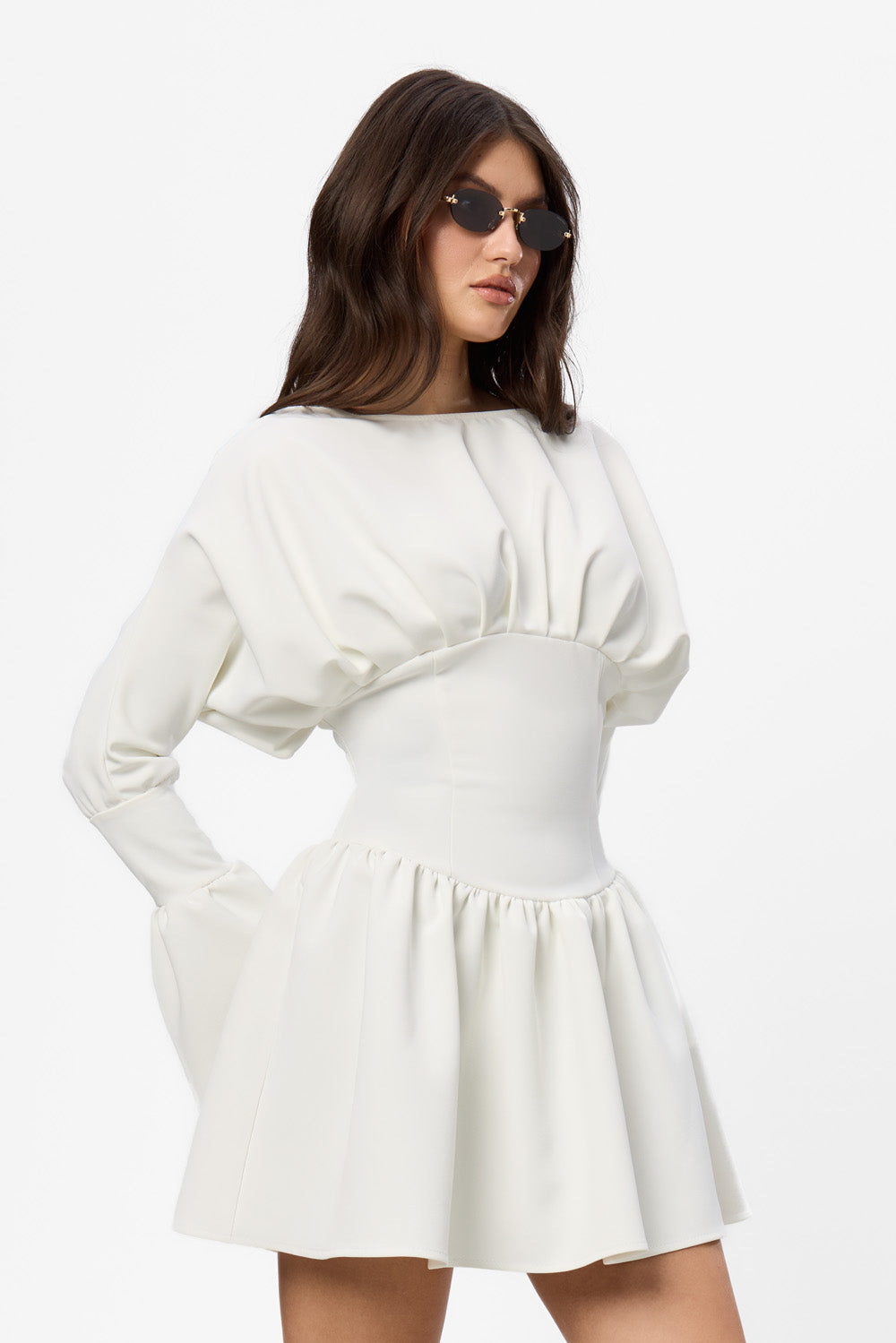 Nyssa Cloth off-white Dress