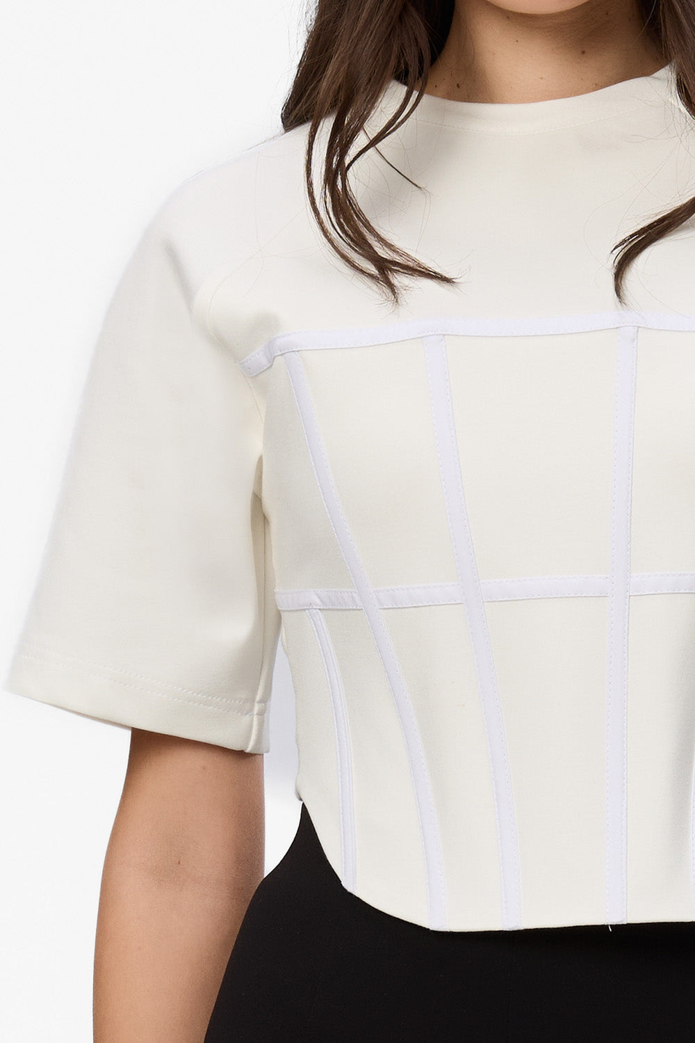 Contour Corset Off-White Top