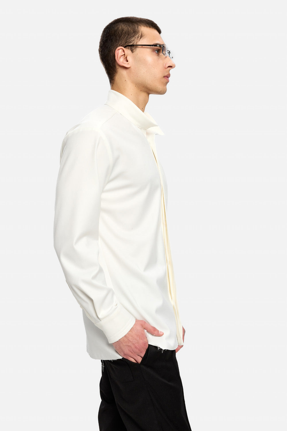 Camasa Thom | Bărbați | Alb | Stil Modern & Elegant | Confort & Funcționalitate | Atelier Hamza