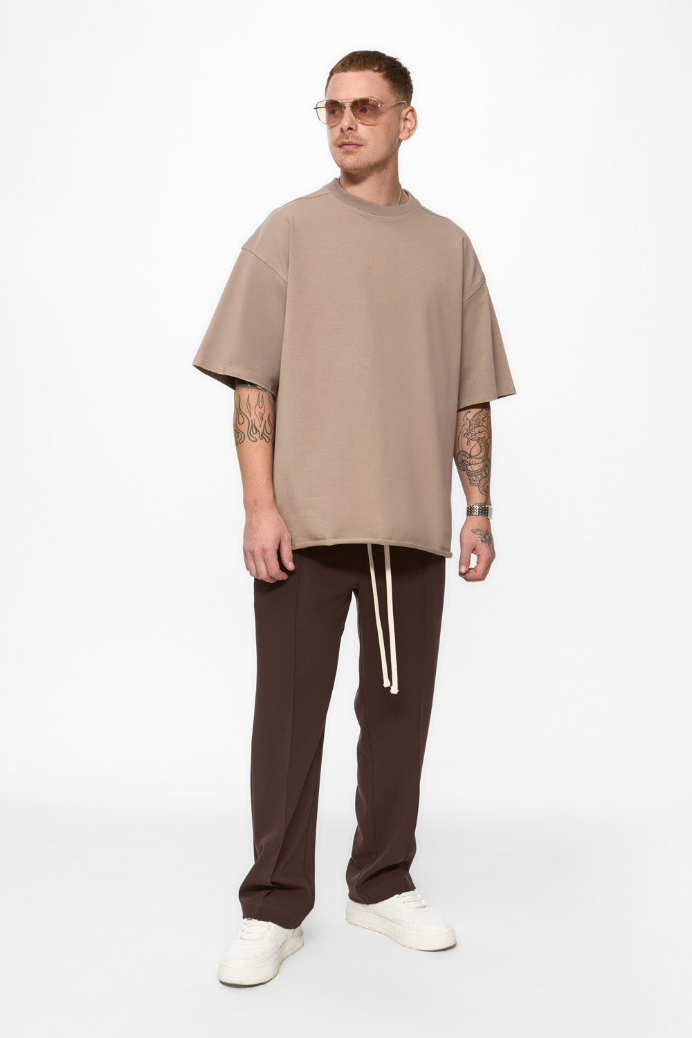 Oversized Beige T-shirt