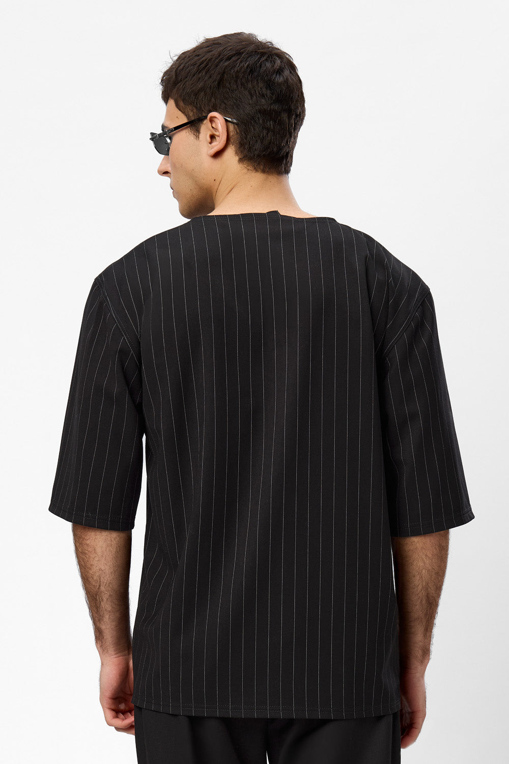 Thom striped black cloth T-shirt