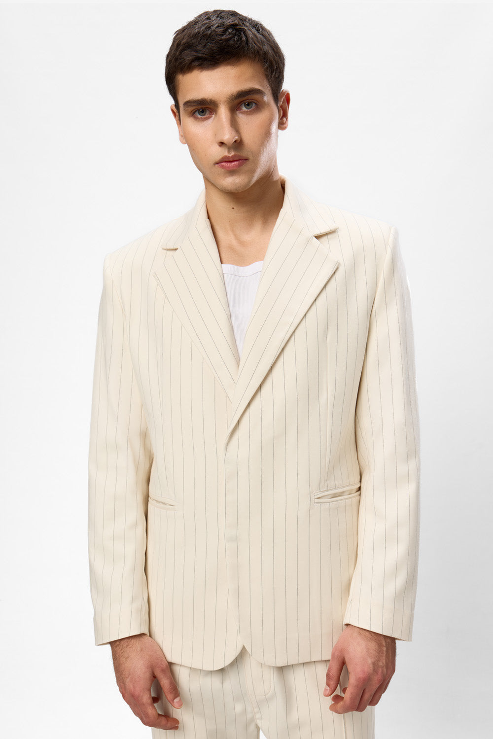 Thom V2 Vanilla with stripes Cloth Blazer