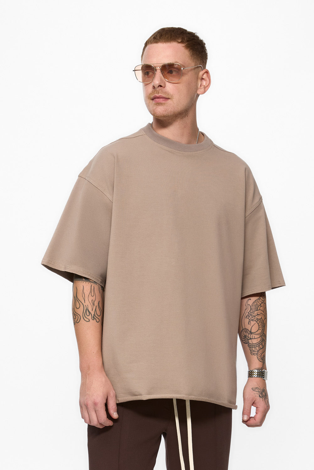 Oversized Beige T-shirt