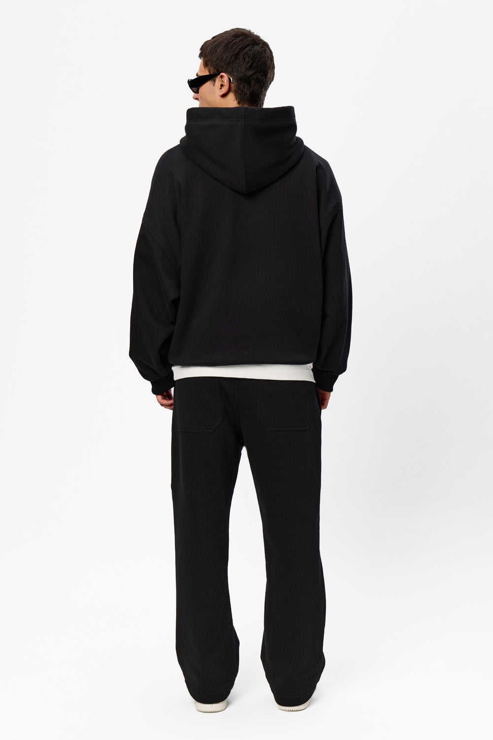 Blacky V2 Black Cotton Hoodie