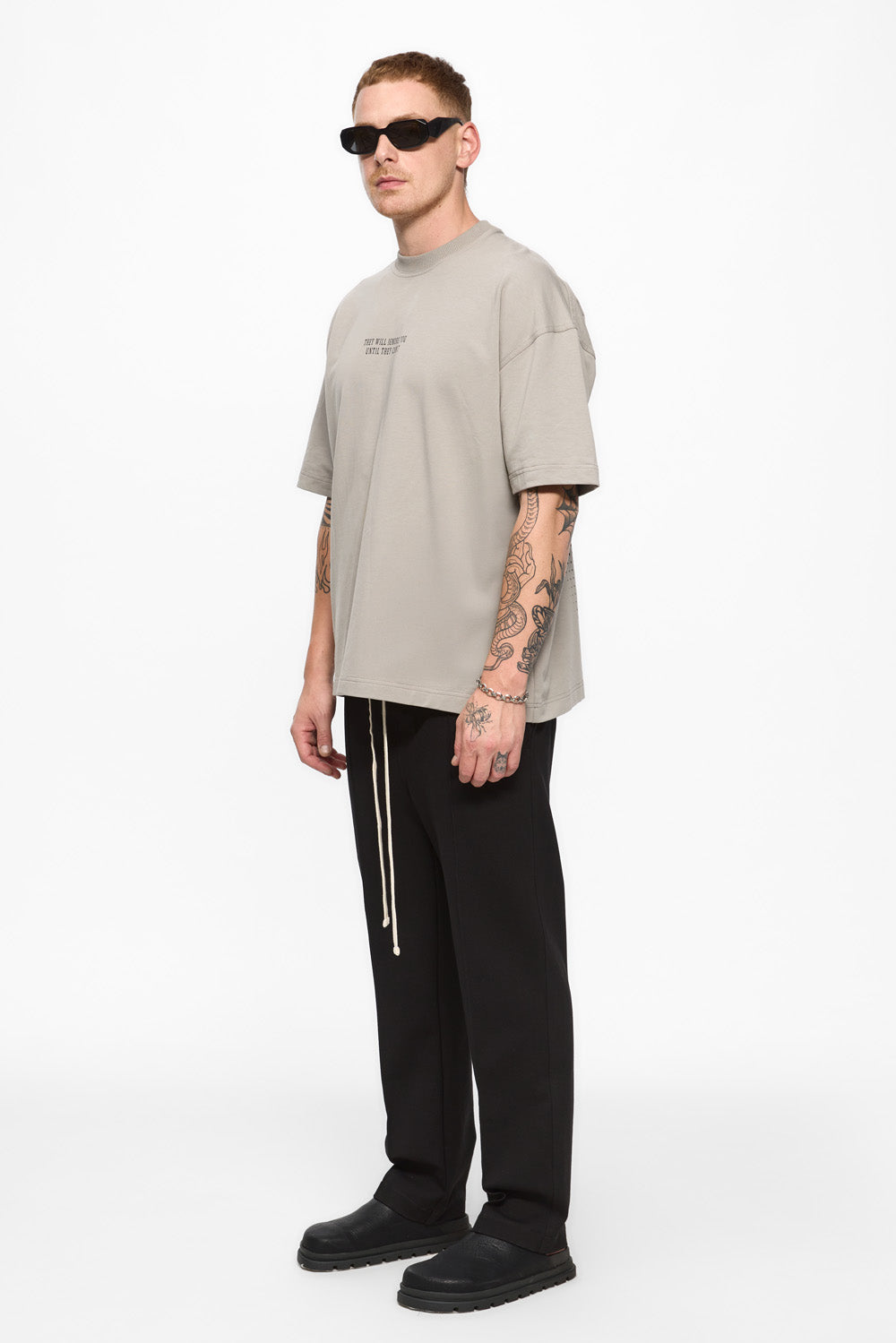 Ruh Printed Grey T-Shirt