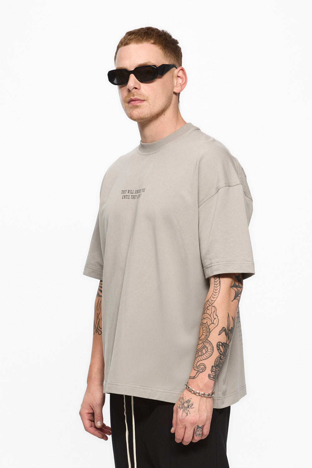 Ruh Printed Grey T-Shirt