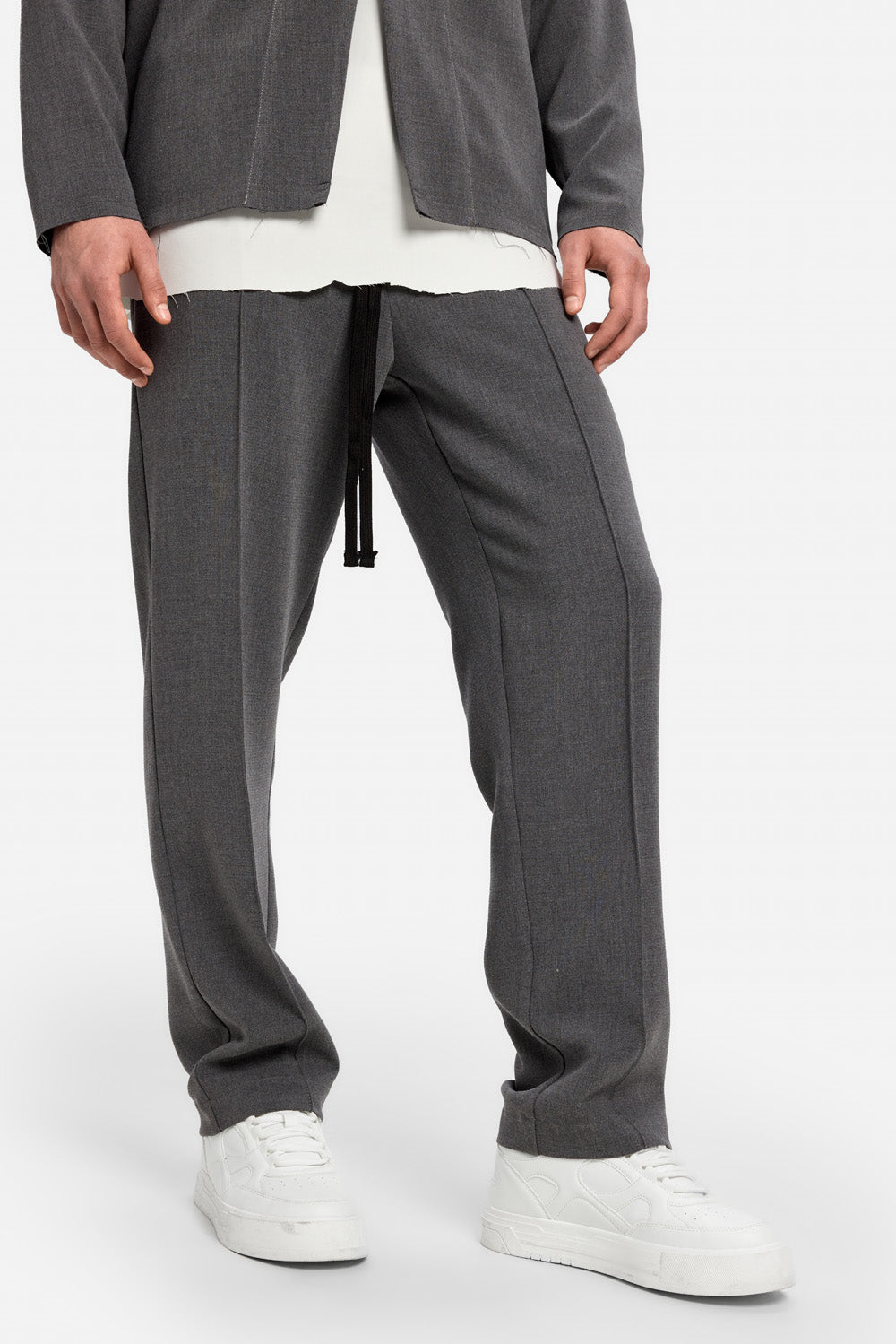 Pantaloni din stofa 247 | Bărbați | Gri | Stil Modern & Elegant | Confort & Funcționalitate | Atelier Hamza