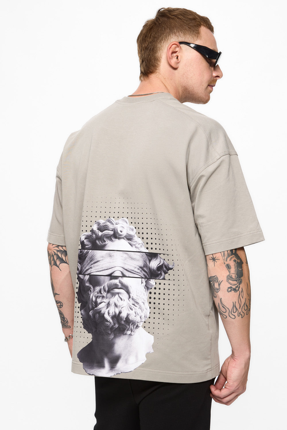 Ruh Printed Grey T-Shirt
