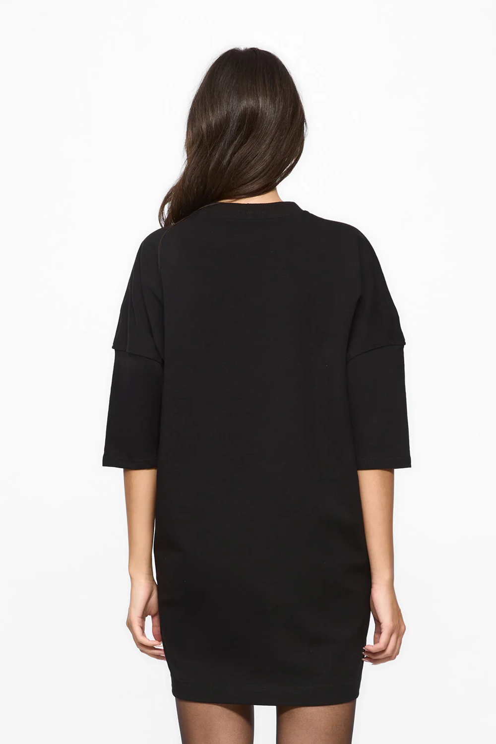 Eva Printed Black Dress