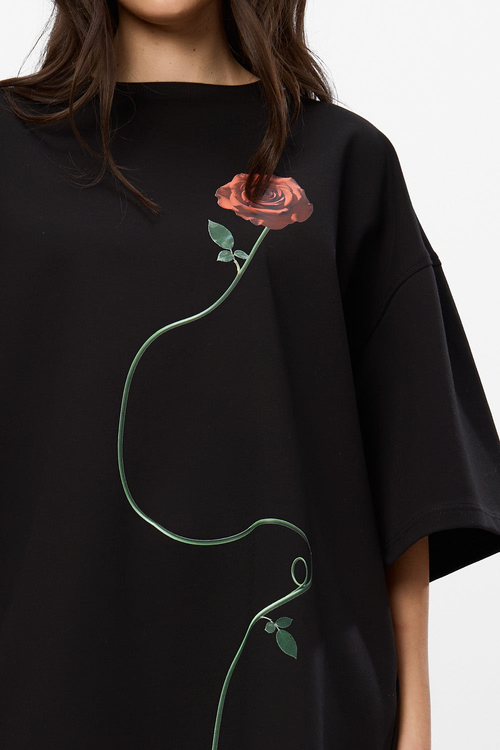 Sukienka T-shirt Bandana z nadrukiem gorsetu