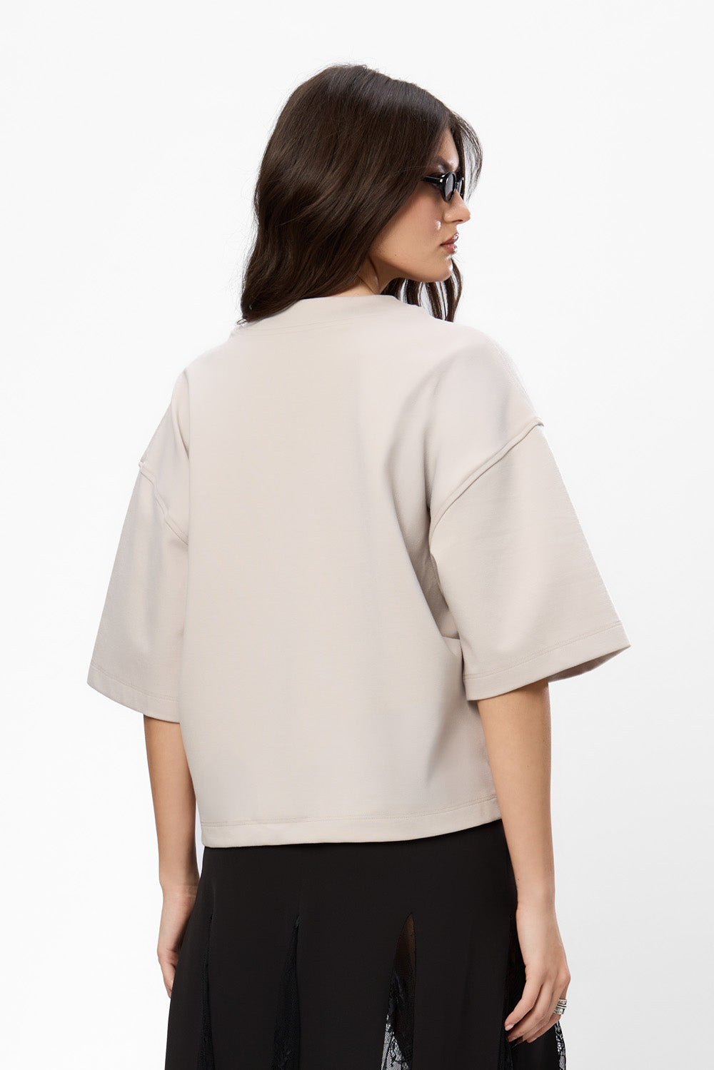 Ivory Leather printed Vanilla T-Shirt