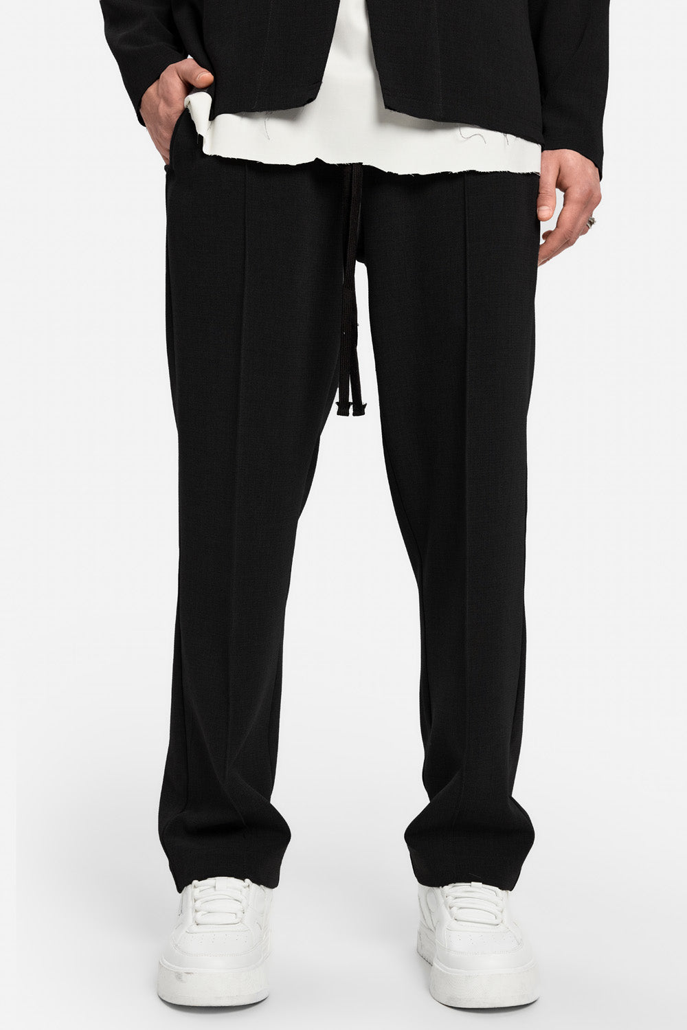 Pantaloni din stofa 247 | Bărbați | Negru | Stil Modern & Elegant | Confort & Funcționalitate | Atelier Hamza