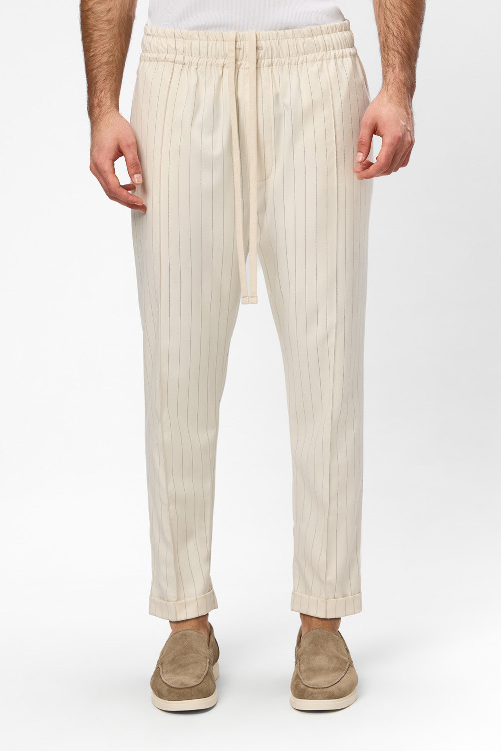 Thom Vanilla Striped Cloth Pants V2