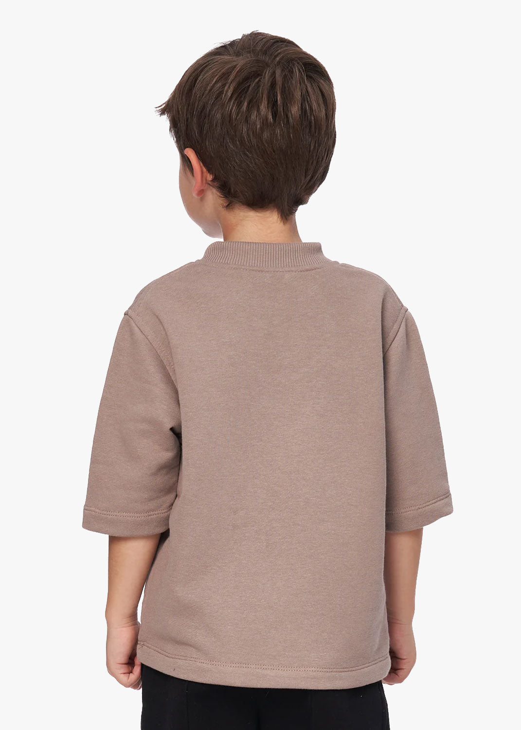 Tricou bej copii "Racoon", imprimeu drăgălaș cu raton, material moale, bumbac 90%
