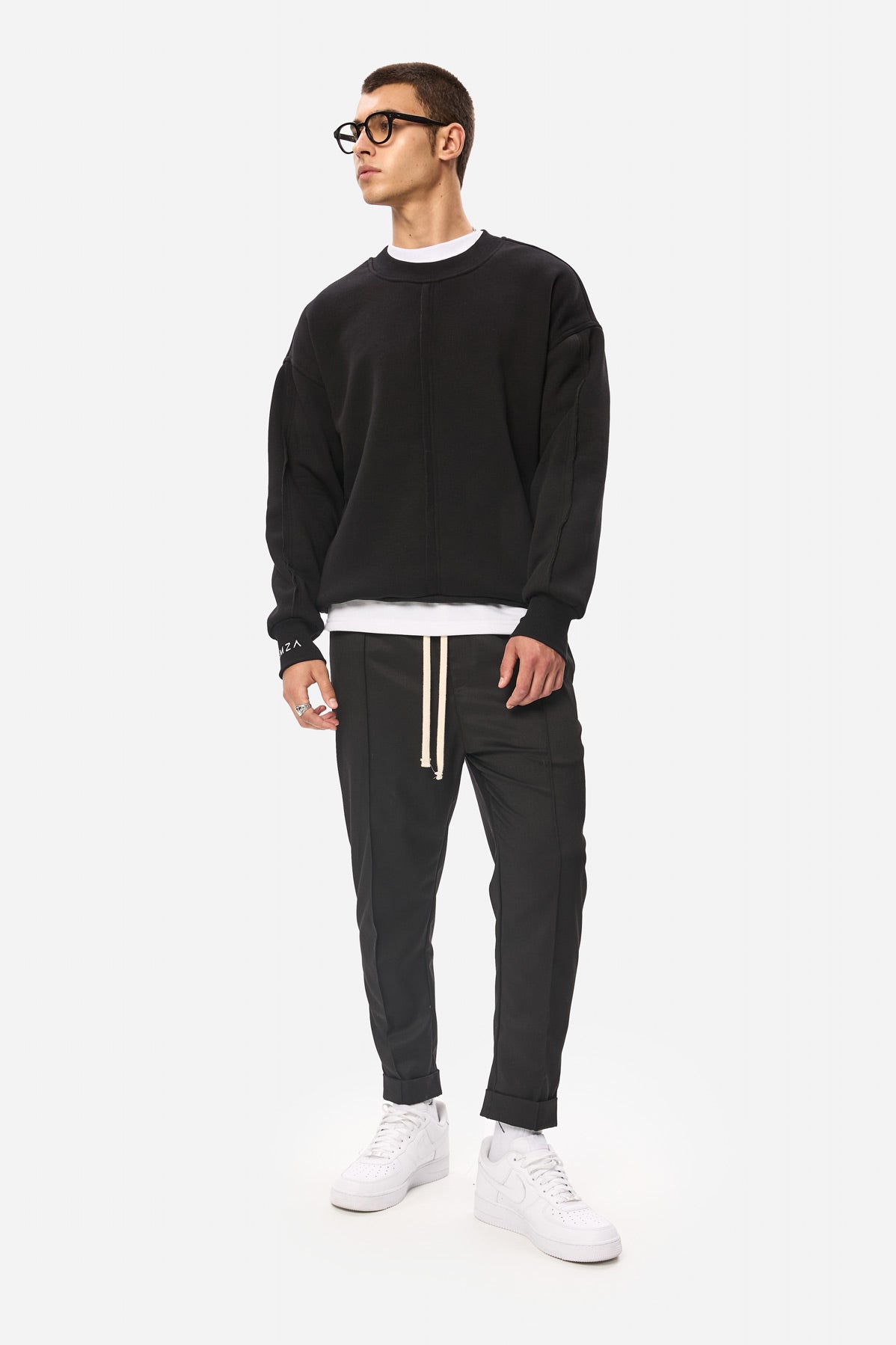 Pantaloni Thom | Bărbați | Negru | Stil Modern & Elegant | Confort & Funcționalitate | Atelier Hamza