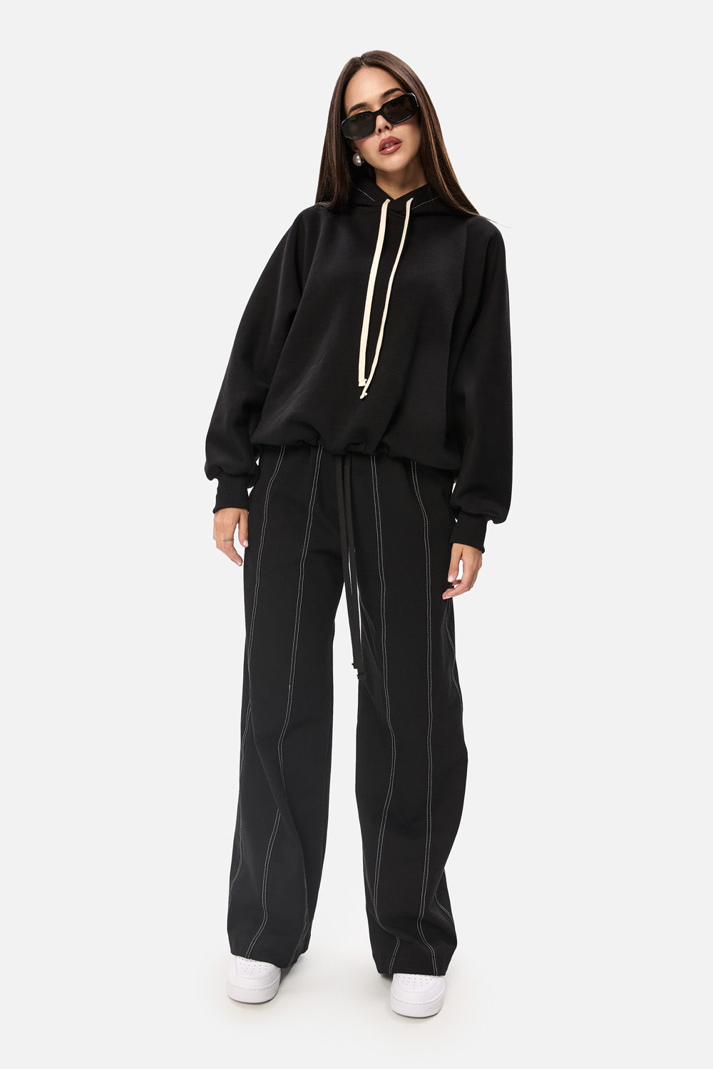 Pantaloni evazati Skipper II | Femei / Dama | Negru | Stil Modern & Elegant | Confort & Funcționalitate | Atelier Hamza