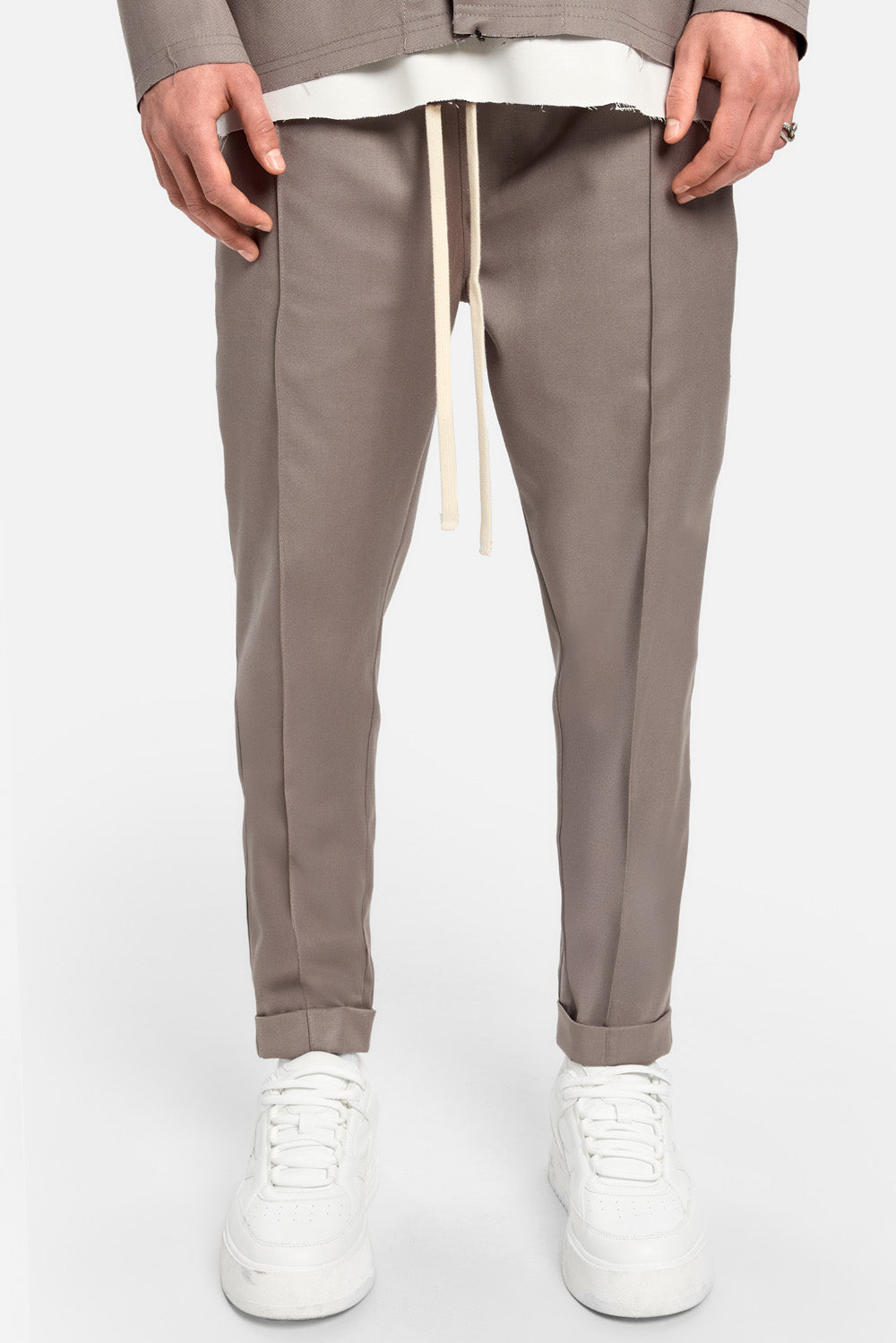 Pantaloni din stofa Thom | Bărbați | Bej| Stil Modern & Elegant | Confort & Funcționalitate | Atelier Hamza