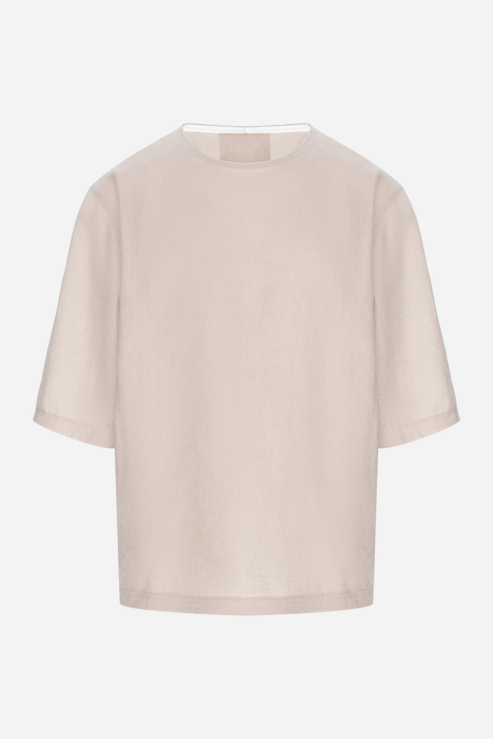 Thom white linen T-shirt