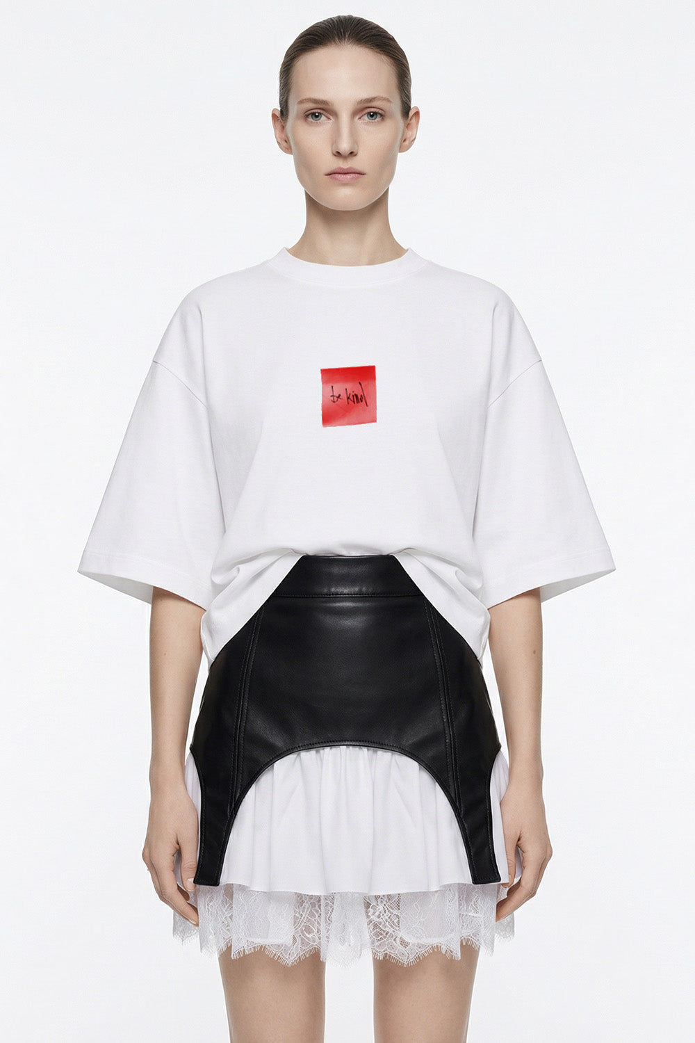 Spódnica Black Swan z paskami do pończoch