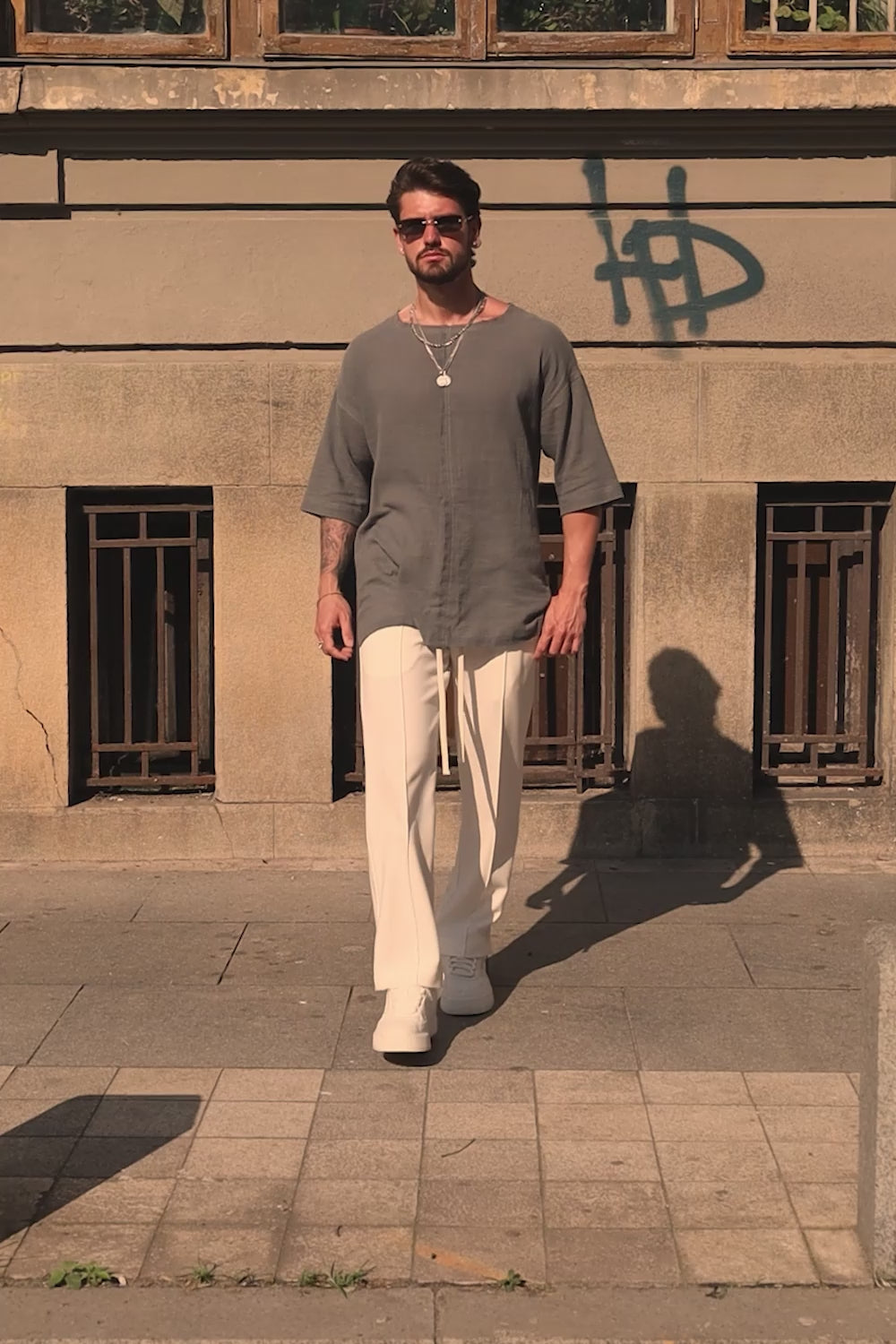 Tricou subtire Kyma | Bărbați | Gri | Stil Modern & Elegant | Confort & Funcționalitate | Atelier Hamza