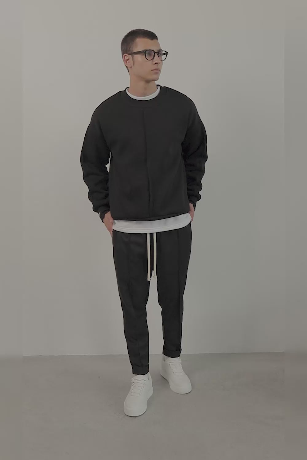 Pantaloni Thom | Bărbați | Negru | Stil Modern & Elegant | Confort & Funcționalitate | Atelier Hamza