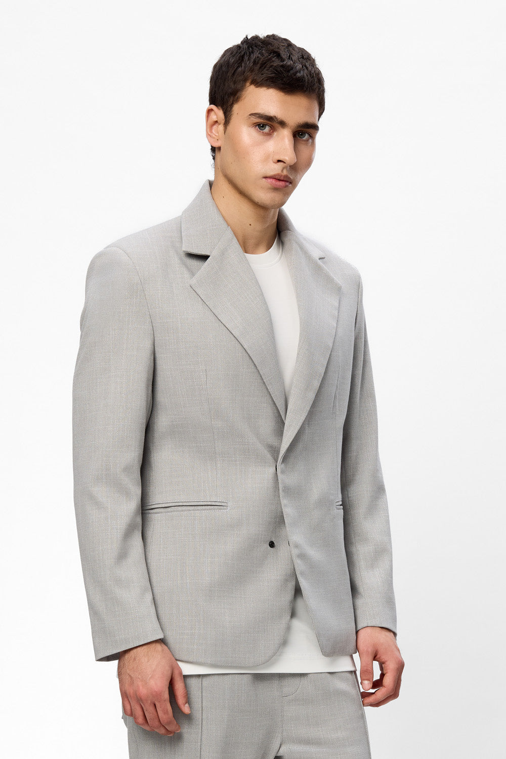 Thom V2 Grey Melange Blazer