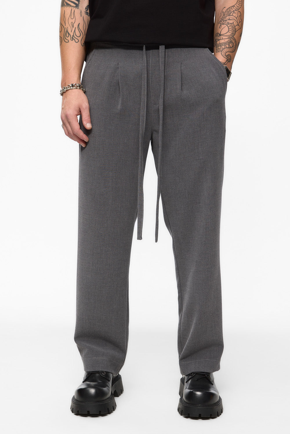 Pantaloni 247 din stofa V2 | Bărbați | Gri | Stil Modern & Elegant | Confort & Funcționalitate | Atelier Hamza 