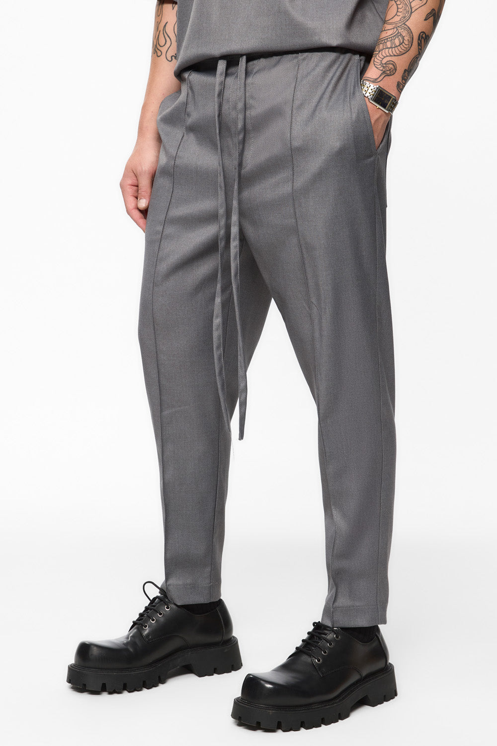 Thom Grey Cloth Pants V2