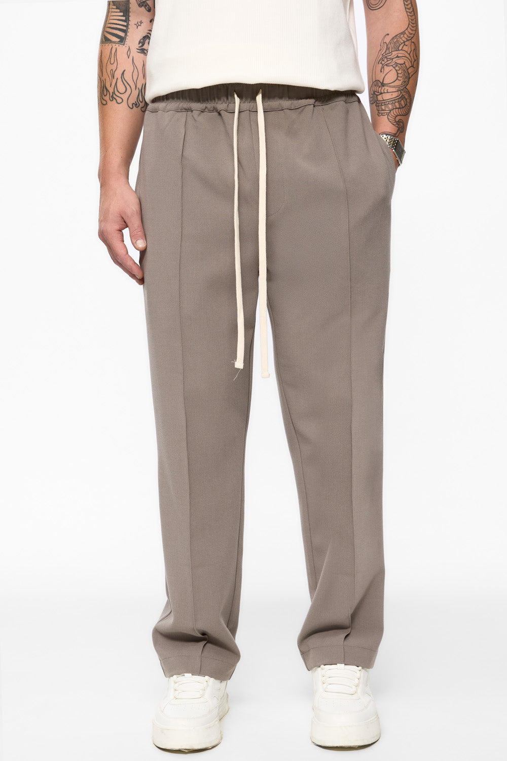 Pantaloni stofa 247 | Bărbați | Bej  | Stil Modern & Elegant | Confort & Funcționalitate | Atelier Hamza