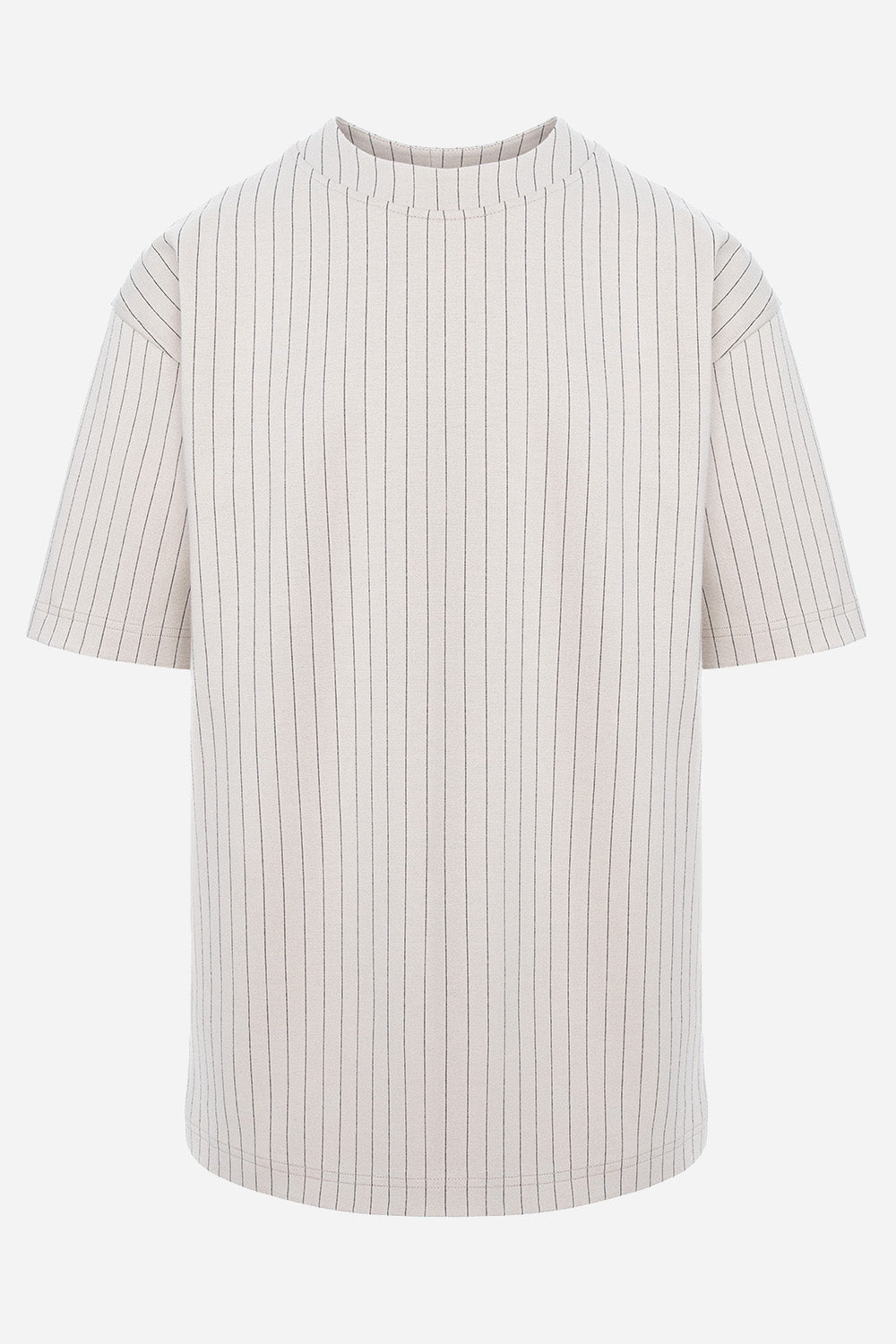 Monaco Cream T-Shirt with black stripes