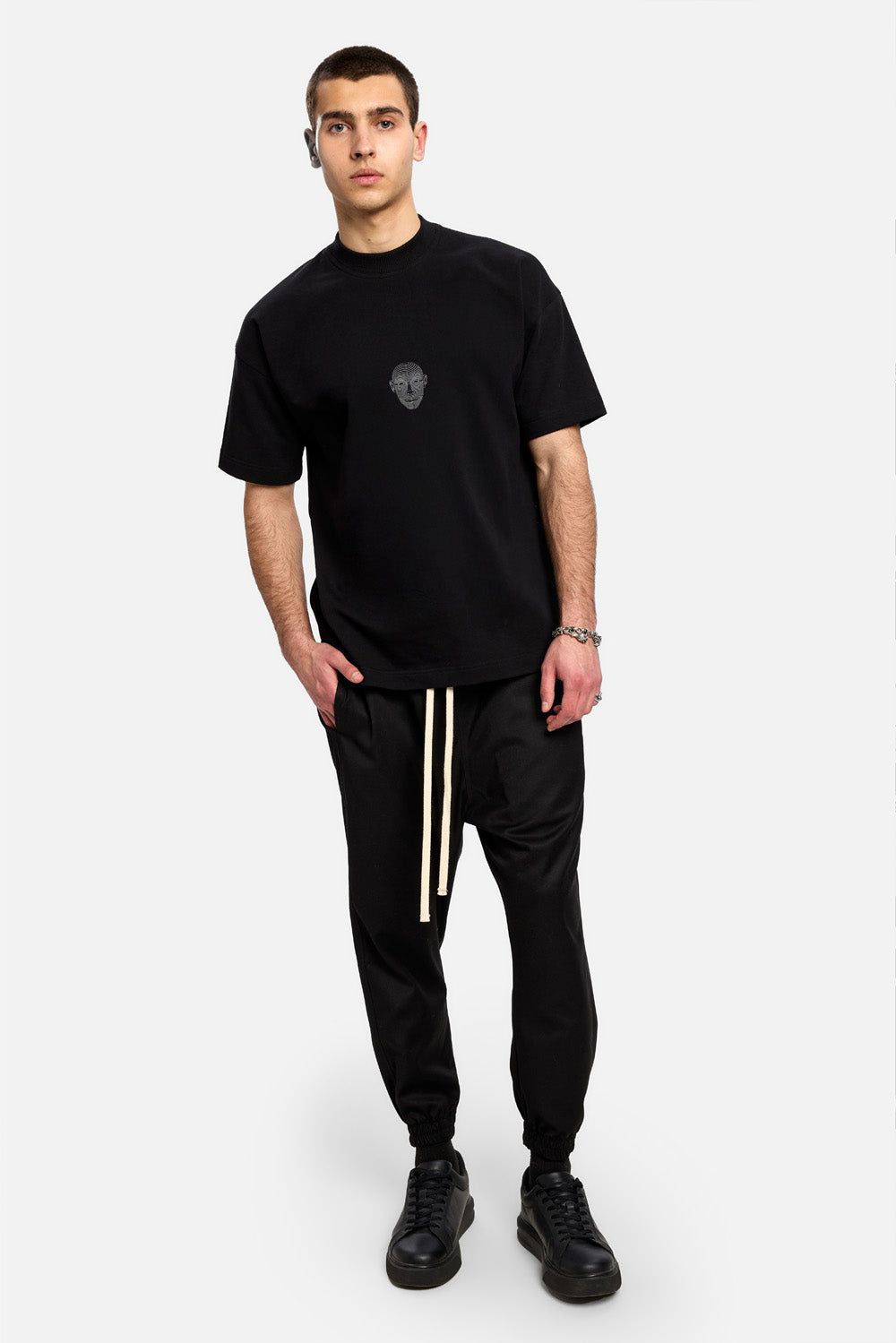 Tricou alb cu imprimeu Riyad