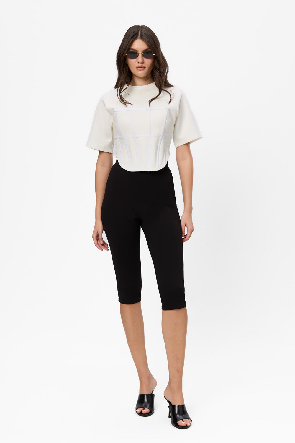 Contour Corset Off-White Top