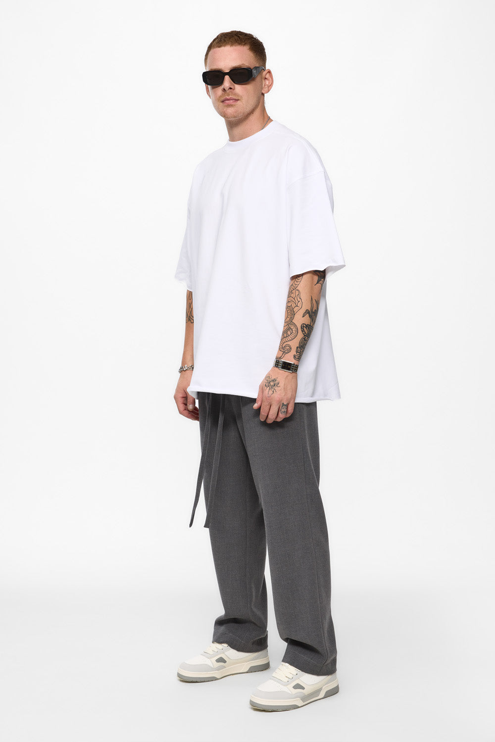 Biały Oversize T-shirt