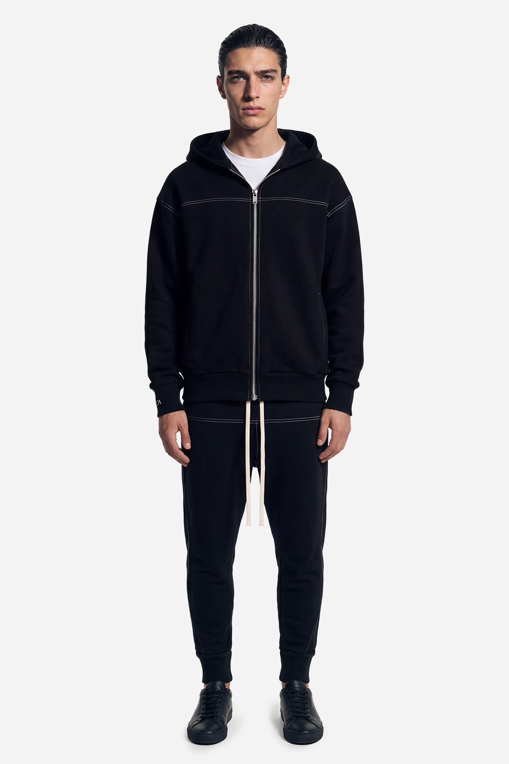 Milan Cotton Black Tracksuit
