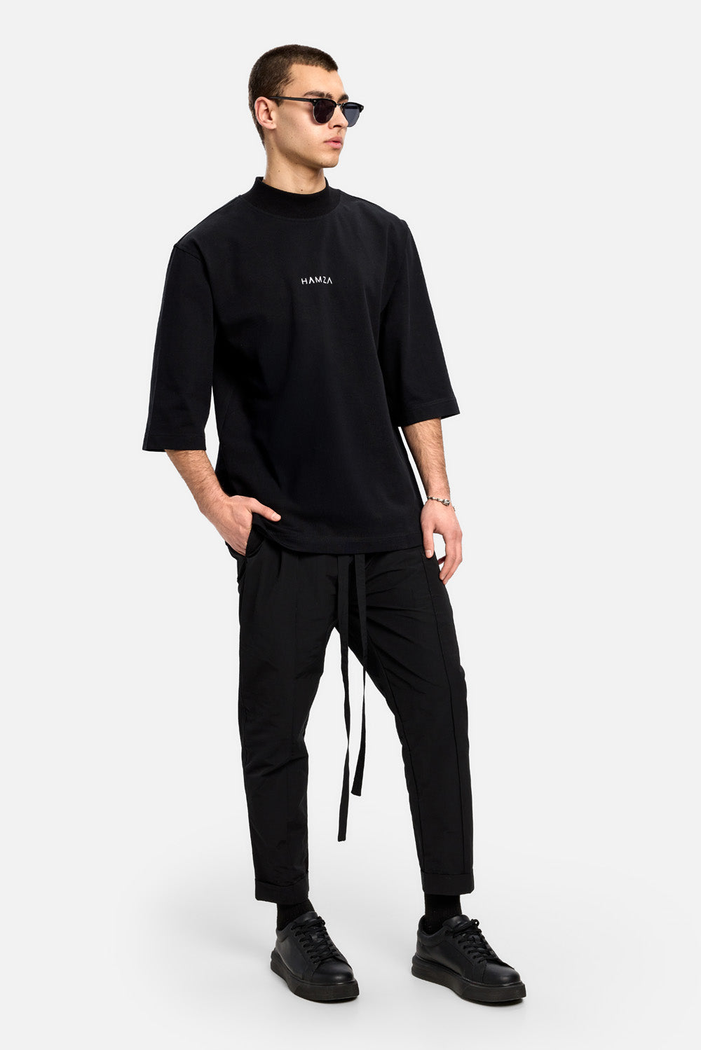 Thom Black Nylon Pants