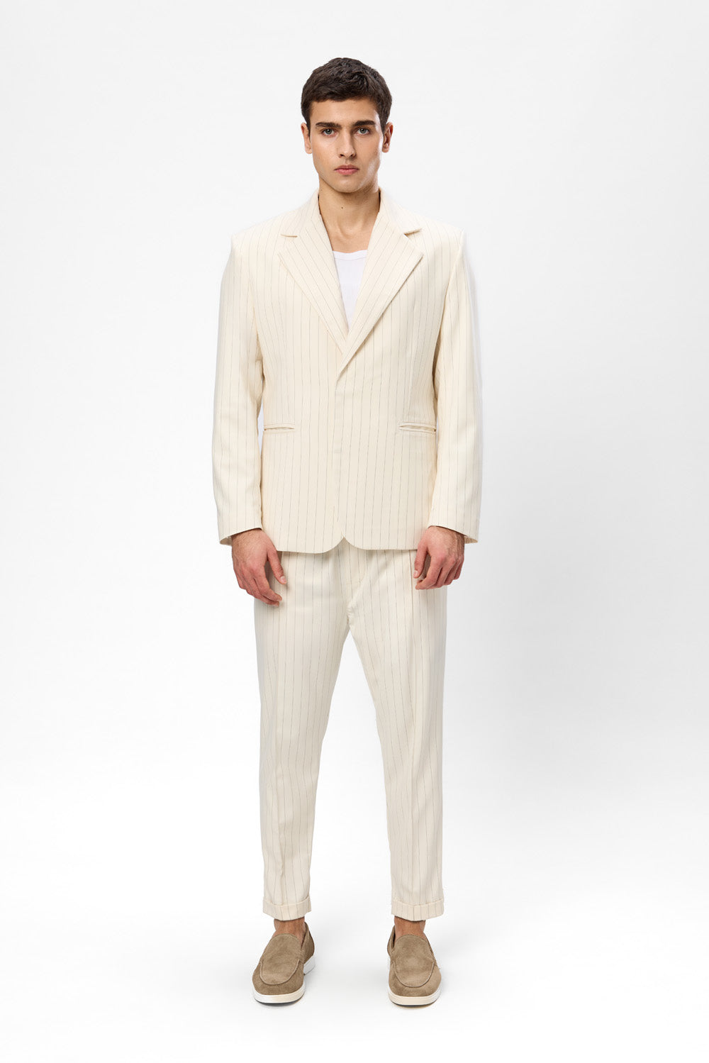 Thom V2 Vanilla with stripes Cloth Blazer