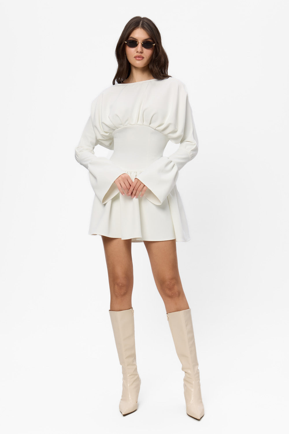 Nyssa Cloth off-white Dress